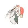 Unique Bargains Christmas Hair Clips Snowman for Christmas 2.95"x2.17"x1.97" Red White Gray 1 Pc - 4 of 4