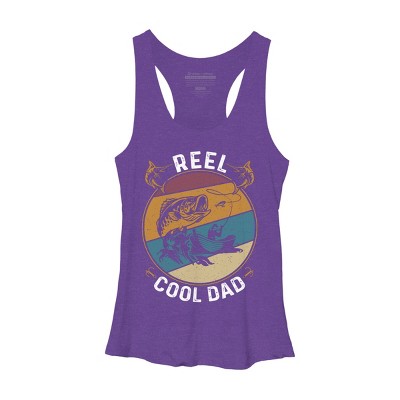 Women's Design By Humans Reel Cool Dad Fishing Boat Trip By KangThien Racerback Tank Top