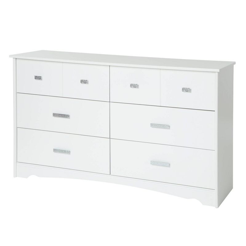Tiara 6-Drawer Double Kids&#39; Dresser  Pure White  - South Shore, 1 of 7