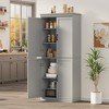 COZONY 70'' Tall Pantry Cabinet with Doors & Adjustable Shelves – Modern Kitchen Storage Cupboard for Dining & Living Room - 4 of 4