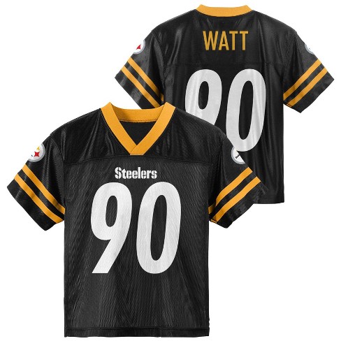 Nfl Pittsburgh Steelers Toddler Boys Short Sleeve Watt Jersey