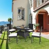 Tangkula 5PCS Patio Wicker Dining Set Outdoor Rattan Furniture Set w/ Cushion - 3 of 4
