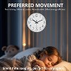 Aoibox Silent Analog Wall Clock with Oversized Numbers, Non-Ticking Quartz Movement, Tempered Glass Face for Living Room, Bedroom, Kitchen, Office - 4 of 4