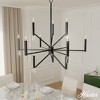 Hunter Fan Sunjai 12-Light Chandelier Ceiling Light Fixture Matte Black - 3 of 4