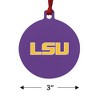 Louisiana State University Primary Logo Aluminum Holiday Christmas Tree Ornament  3.0" (7.6 cm) x 3.37" (8.6 cm) - 3 of 4