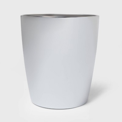 Steel Round Wastebasket Chrome - Threshold™