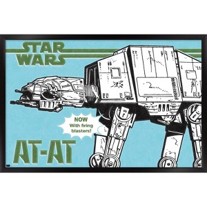 Trends International Star Wars: New Vintage - AT-AT Framed Wall Poster Prints - 1 of 4