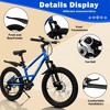 Okak 20IN Kids  Mountain Bike with Front Suspension, 7-Speed Toddler Bike with Metal Frame and Fat Tires, Kids Dirt Bike for Boys & Girls - 4 of 4