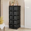 Tangkula Slim Dresser w/ 5-Drawer Anti-tip Kits Space-Saving Chest of 5 Fabric Drawers - 4 of 4