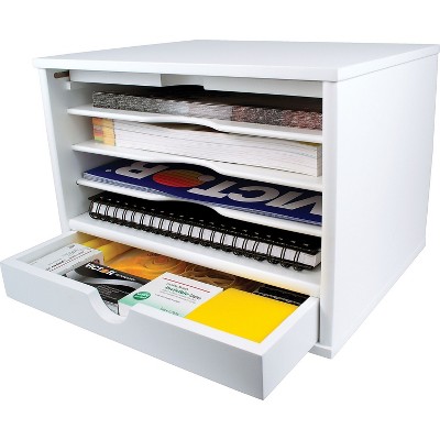 Victor Technology LLC Desktop Organizer 4 Shelf Drwr 13-1/4"x10-1/2"x9-2/5" WE W4720