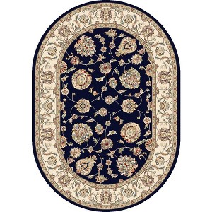 Ancient Garden 57365 Blue/Ivory 2.7X4.7 Ov Oval - 1 of 4