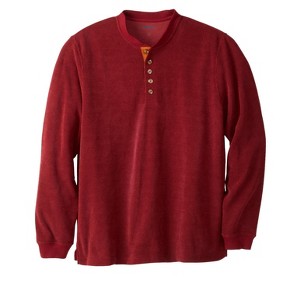 KingSize Soft Waffle Henley - 1 of 4