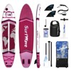 VYNXARIA Inflatable Stand Up Paddle Board 11'*34"*6" With Accessories,Rose - 2 of 4