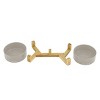 Coco Dual Pet Bowl with Wood Stand 5.11 in Gray - 4 of 4