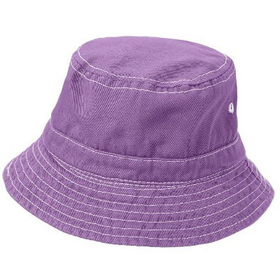 City Threads 100% Cotton Twill UPF 50+ Wharf Bucket Hat for Boys and Girls