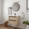 ChicFurnit Bathroom Vanities 24 Inch Vanity with Soft Close Drawers and Storage Box for Bathroom, Beige, 24"*18.31"*21.25" - 2 of 4