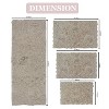 Bell Flower Collection Tufted Bath Rugs, Extra Soft and Absorbent, Non-Slip Bath Mats, Machine Washable Bathroom Mats, 4 Pcs Set with Runner, Linen - 3 of 4
