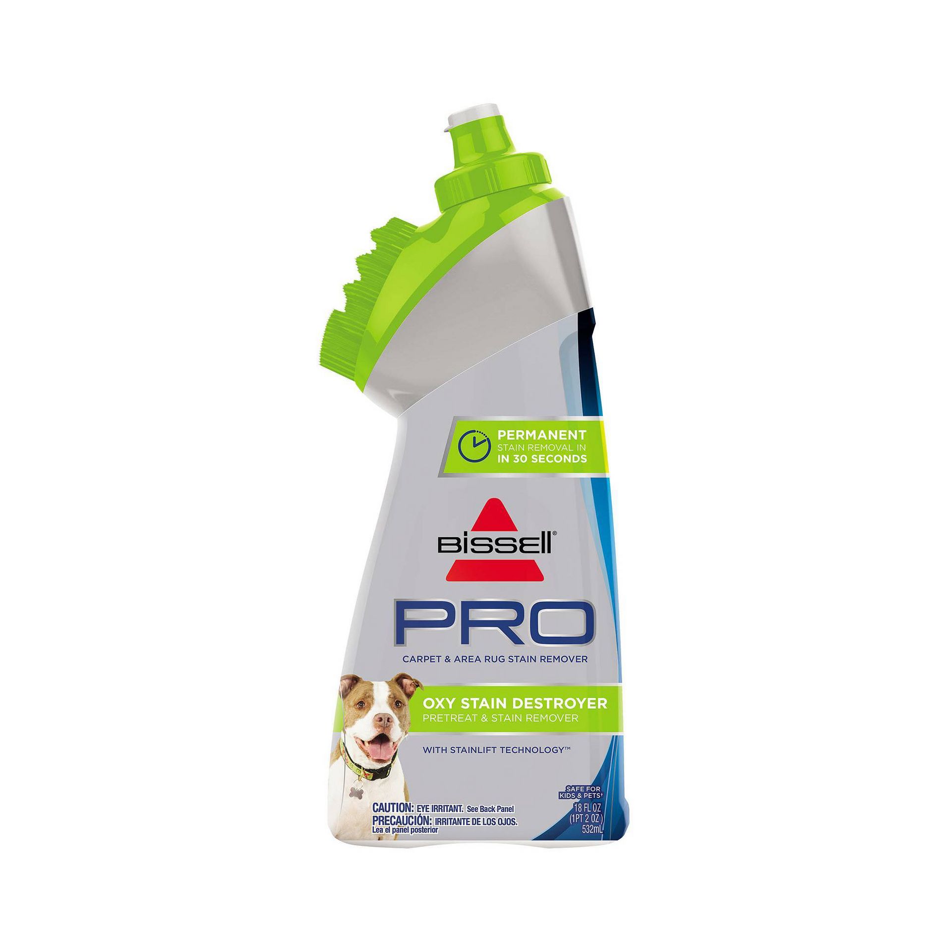 BISSELL Oxy Stain Destroyer Pet Blotter Bottle: Carpet & Upholstery Cleaner, Removes Pet Stains, Fresh Scent, 18 oz