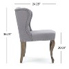 NicBex Linen Accent Chair,Upholstered Living Room Chairs with Button Tufted Backrest,Modern Armless Chair,Accent Chairs for Living Room - 3 of 4