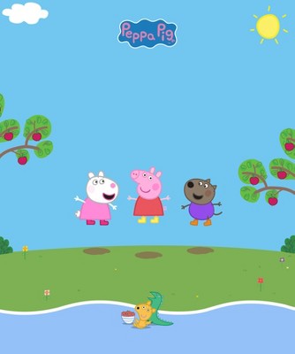 Peppa Pig 3pcs Baby Girl Cartoon Pig Print Short-sleeve Romper Set