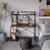 Bestier Computer Home Office Desk with Metal Frame, Hutch, Bookshelf, Under Desk Storage, and Working Table for Small Bedroom Space - 4 of 4