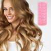 Unique Bargains Women's Heatless Voluminous Hair Roller 2.76"x0.98" Pink 12pcs - 2 of 4