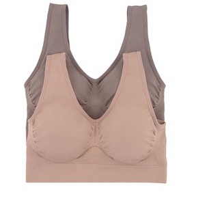 Paramour by Felina | Body Smooth Seamless Wireless Bralette 2-Pack - 1 of 4