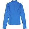 Reebok Womens RE 1/4-Zip Basic T-Shirt, Blue, Small - 2 of 2