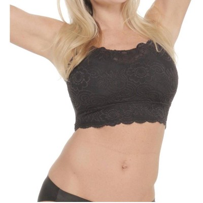 Women's Comfeez Short Bralette with Lace Trim Detail - Shapeez