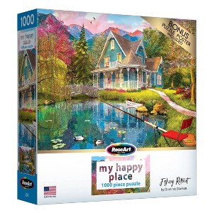 RoseArt My Happy Place Fishing Retreat Jigsaw Puzzle - 1000pc - 1 of 4