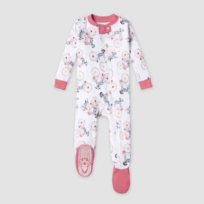 Burt s Bees Baby Baby Girls Cycling Dalmatians Snug Fit Footed