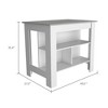 Kitchen Island with Three Shelves and Four Legs - 4 of 4