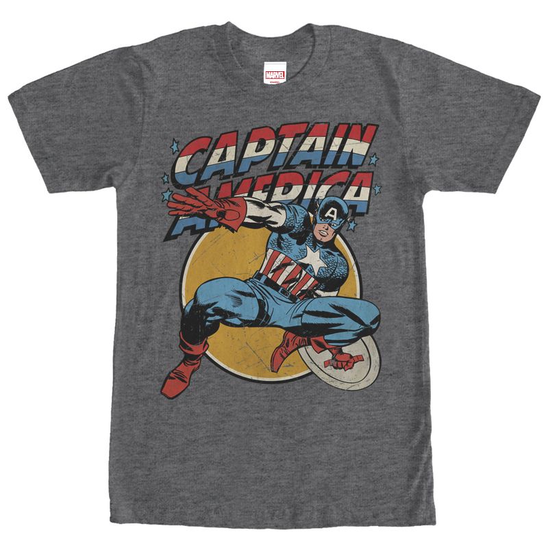 Men's Marvel Captain America Shield T-Shirt, 1 of 5