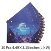 Unique Bargains Christmas Greeting Card Blue Purple 4.5x3.1 Inch 10 Pcs - 3 of 4