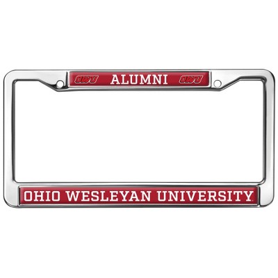 Ohio Wesleyan University Alumni Full Size Standard License Plate Metal Frame