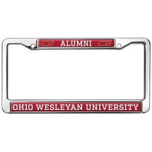 Ohio Wesleyan University Alumni Full Size Standard License Plate Metal Frame - 1 of 4