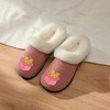 Roxoni Women’s Cozy Faux Fur Slippers with Indoor Outdoor Sole – Festive Holiday Custom Gift Footwear - 2 of 4