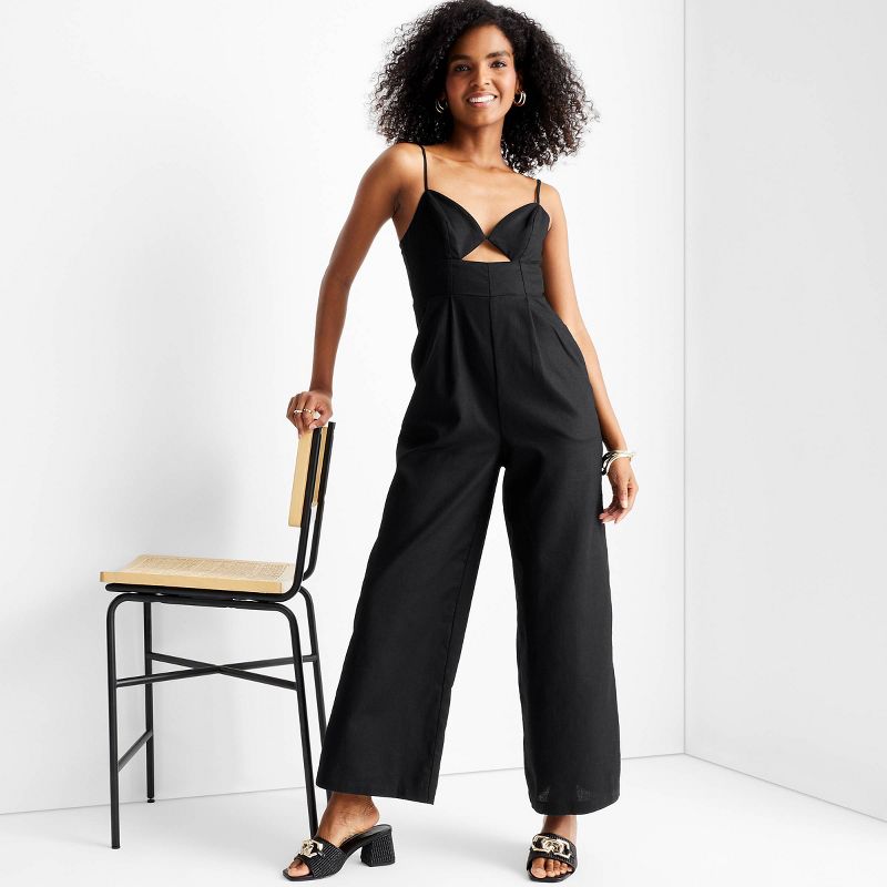 Women's Strappy Cut-Out Wide Leg Jumpsuit - Future Collective™ with Jenny K. Lopez, 3 of 6