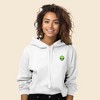 Dalix Alien Embroidered Fleece Cropped Hoodie Cold Fall Winter Women - 2 of 4