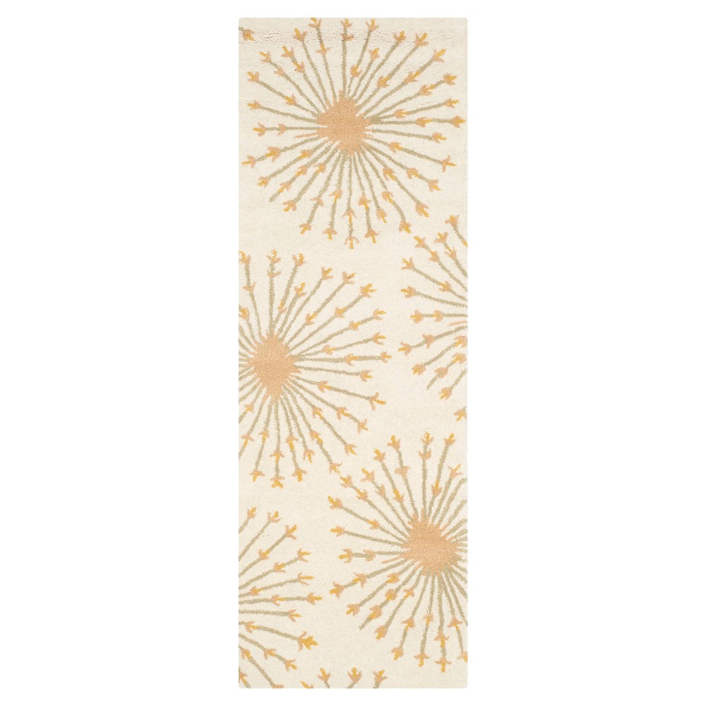 2'3inx7' Runner Addney Beige/Gold - Safavieh