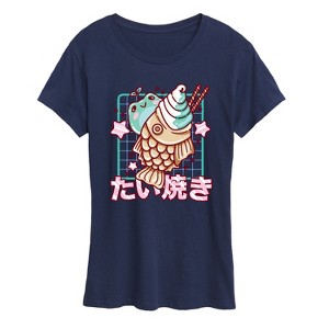 Women's - Instant Message - Taiyaki Frog Short Sleeve Graphic T-Shirt - 1 of 4