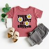 The Juniper Shop SmileyWorld Your Best Is Enough Floral Toddler Short Sleeve Tee - 3 of 4