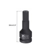 Unique Bargains CR-MO Steel Metric 3/4" Square Drive Impact Hex Socket Black - 2 of 4