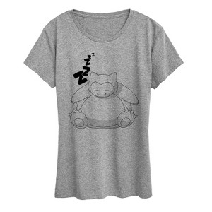 Women's - Pokémon - Snorlax Zzz Short Sleeve Graphic T-Shirt - 1 of 4