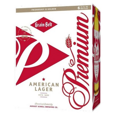 Grain Belt Premium Lager Beer - 6pk/12 fl oz Bottles