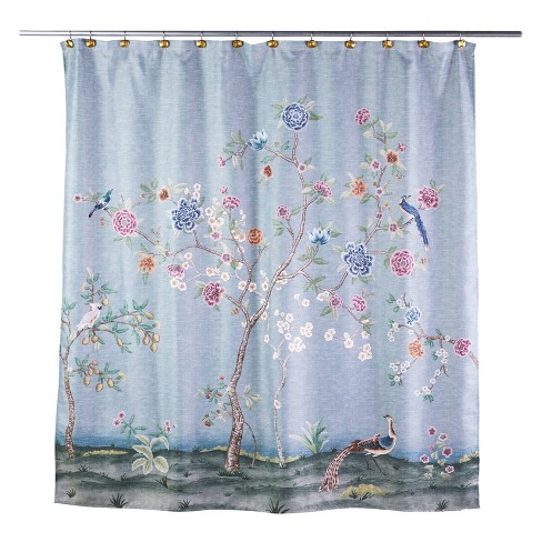 Spring Blooms Shower Curtain Blue Skl, Target 96 Shower Curtain