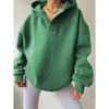 Coolmee Womens Hoodies Oversized V Neck Sweatshirts Long Sleeve Pullover Casual Fall Teen Girls Preppy Clothes - 2 of 4