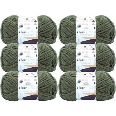 6pk Hue + Me Yarn Fatigues - Lion Brand Yarn