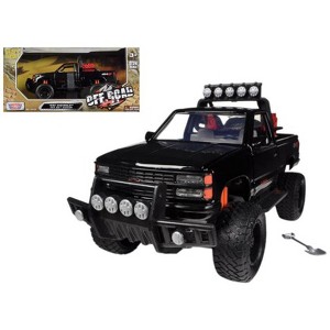 1992 Chevrolet 454 SS Pickup Truck Off Road Black 1/24 Diecast Model by Motormax - 1 of 3