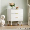 3 Drawer Dresser for Bedroom, Modern Nightstand, Chest of Drawers with Deep Drawers, Wooden Dresser, Side Table for Living Room, Hallway - 3 of 4